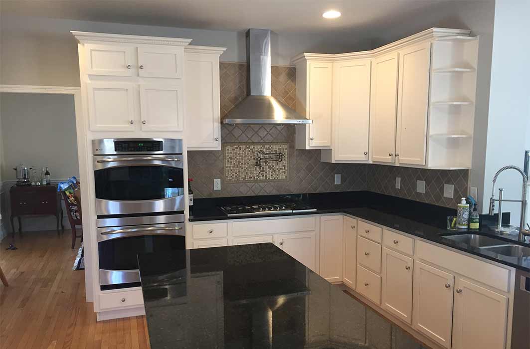 Kitchen and cabinet painting in Upton, MA.