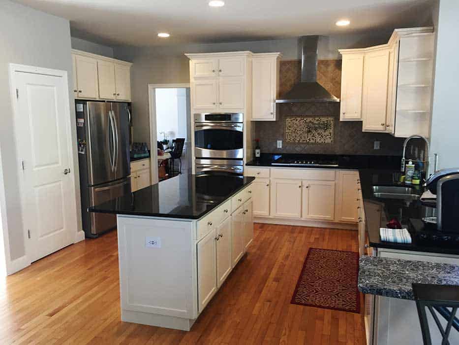 Kitchen and cabinet painting in Upton, MA.